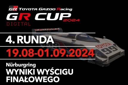 Wyniki wyścigu finałowego - 4. runda TOYOTA GR CUP DIGITAL - Toyota Eagle MkIII - Nürburgring Sprint